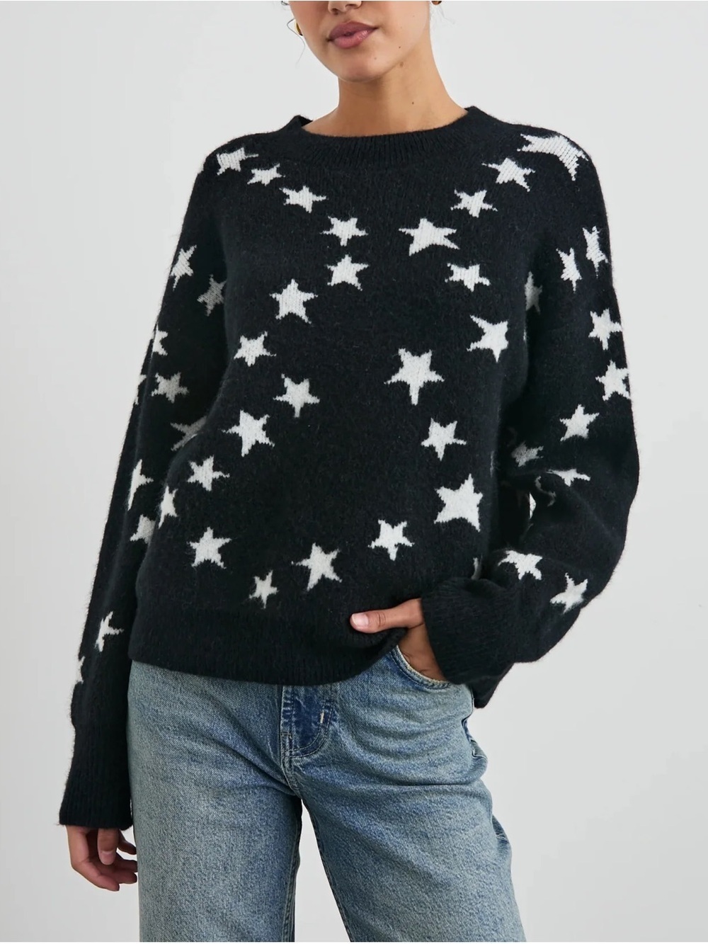 Rails Kana Star Chain Cashmere Wool Sweater